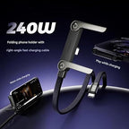 240W 2-in-1 C to C Cable with Phone Stand