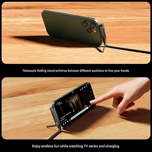 240W 2-in-1 C to C Cable with Phone Stand