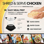 Bundle Deep Frying Pot+Chicken shredder Machine