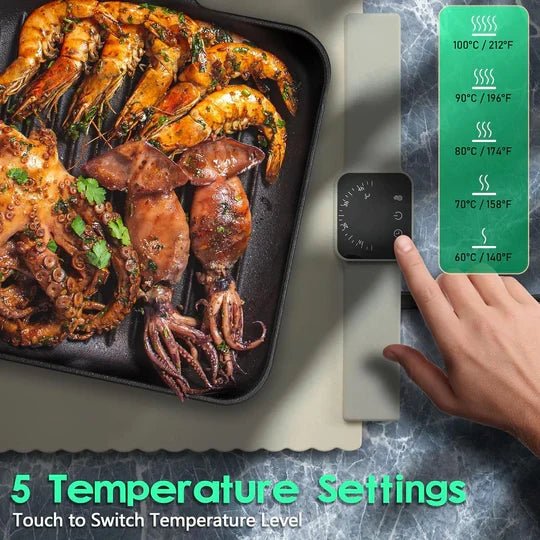 Fast Heating Silicone Food Warming Mat
